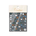 Japanese style blue butterfly nail art stickers with thin self adhesive back 5D design - Blue Butterfly (to892)