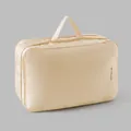 Grand organisateur de voyage beige avec poignée zippée et dimensions 40x25x12cm - Grand / Abricot de Fée