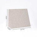 Schmuckständer aus Leinen für Ketten 15x18.7cm zur professionellen Präsentation - Großer Halskettenständer Aus Leinen (10 Schlitze)