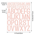 Pink vinyl alphabet stickers in 1 and 2 inch sizes for scrapbooking and labeling - 22*27.5cm / Pink