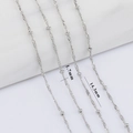 Zilveren kralenketting met 1,7 mm kralen en 14,3 mm tussenruimte voor DIY-sieraden - Zilver-1.7mm Ball Chain (1M)