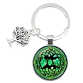 Black Background Green Celtic Tree (9)