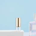 1ml to 10ml clear glass roller bottle for perfume oils with elegant gold metal cap - 1ml Gold