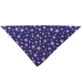 American flag style pet bandana with blue background, stars and bone patterns - Stars Stripes Bone (New Style 12)