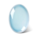 Polished light blue oval crystal soap stone for spa massage and energy healing - Opalite-45*35*15mm