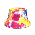Cappello a secchiello tie-dye colorato per uomo e donna con motivo street style vivace - M (56-58cm) / Stile Tie-Dye Rosa Giallo Arancio Blu (2#)