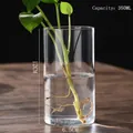 350ml clear cylindrical borosilicate glass planter vase for hydroponic plants 12x6.5cm - D6.5cm*H12cm (350ML)