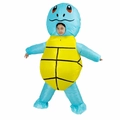 Inflatable Squirtle turtle costume for adults, blue character mascot party suit - Turtle / One Size