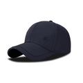 Verstellbare dunkelblaue Baseballkappe für Herren mit dezentem geometrischem Sticklogo - Marineblau