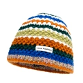Rainbow striped knit beanie with Love Fashion label and colorful metallic edge detail - M (56-58cm) / Multicolor 3