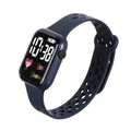 Navy blue sports electronic LED watch with breathable silicone strap and health tracking - Sapphire Blue