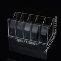 Durchsichtige Acryl-Gürtelbox mit 5 Fächern zur Aufbewahrung 28x13x13 cm - 5-Fächer Gürtelbox