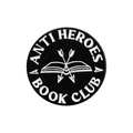 Round black and white enamel pin featuring Anti Heroes Book Club design with metal finish - Anti Heroes Book Club (QHXZ2627)