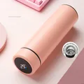 Smart 316 stainless steel vacuum flask in peach powder finish with LED temp display - Smart 316 Inner Core Series / Pink