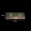 Transparent self-adhesive double wall hook made of PVC material, 14cm wide and 6cm high - Bathroom Double Adhesive Hook