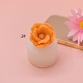 3D-bloem siliconen mal voor DIY kaarsen en zeep, variant 2# met oranje roos - Stijl 2 (2#)