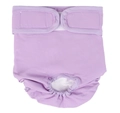 Light purple washable dog diaper with adjustable straps and elastic tail hole for pets - 2XL / Female Dog Waterproof Purple