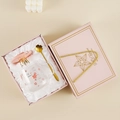 Pink 500ML glass cup set with gold cherry spoon and crown lid in a deluxe gift box - Style B (Cup+Lid+Spoon+Gift Box)