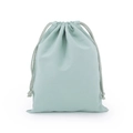 Light green cotton drawstring bag for eco-friendly packaging and gift storage - 7*10cm / Bean Paste Green Cotton