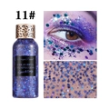 Glinsterende blauw-paarse glittergel 11# met zeshoekige en stervormige glitters - Nr. 11 Koningsblauw