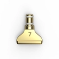 Golden stainless steel diamond painting pen tip with size 7 engraving and rubber seals - 7-Drill Metal Tip