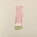 Rosa und grüne Zehensocken mit weißen Streifen für Yoga und sportliche Aktivitäten - Rosa 1 Paar