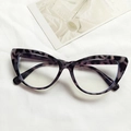 Montatura cat-eye con motivo tartarugato viola su tessuto bianco testurizzato - Tartarugato Grigio