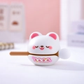 Creative panda ceramic container with stir stick and Joyful Joyful Chinese lettering - 3043 White Bear Bowl