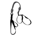Adjustable black and white woven rope leash for dogs with durable nylon straps and buckle - Black and White Strap