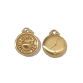 Pendentif signe du zodiaque Cancer en acier plaqué or 18k pour bijoux DIY - Cancer