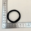 Coletero negro sin costuras de alta elasticidad medido con regla de acero de 5cm - 1 Pieza / 5cm Negro