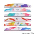 Lot de 6 limes à ongles double face grain 100/180 avec motifs floraux à l'aquarelle - Ensemble d'aquarelle