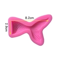 Pink silicone mermaid tail mold for fondant and chocolate DIY with scale textures - Small / Pink