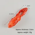 Porte-clés queue d'écrevisse réaliste de 11,2cm en résine avec finition texturée rouge - Modèle Standard
