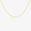Girocollo minimalista in argento S925 dorato con delicata catena a maglie a cuore - Placcato Oro 18K/Argento 925 / Oro