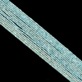 Strands of light blue square faceted gemstone beads for DIY jewelry making - Amazonite