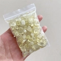 Polished translucent yellow crystal stones in a clear bag for healing and decor - Citrine / 5-7mm 100g