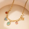 Colorful Multi-Pendant Necklace