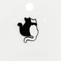 Cute black and white cat hug enamel pin badge for clothes and bags decoration - 100*Black White Hugging Cats Pin