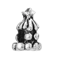 Vintage silver oxidized metal tower charm for DIY children jewelry making - Vintage Tower Crown