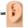 Flesh-colored silicone left ear model for earring display and piercing practice - Flesh Color Left Ear