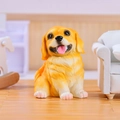 Lucky golden dog figurine ornament for Chinese New Year home desk decoration - A182-01 Golden Retriever