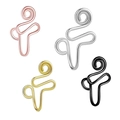 U-shaped non-piercing faux nose rings set in rose gold, silver, gold, and matte black finish - Style 5 Rainbow