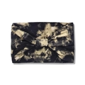 Elastic wide knotted headband with yellow and black tie-dye patterns for women - Style 92