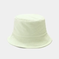 Mint green terry cloth bucket hat featuring textured fabric and reinforced stitched brim - M (56-58cm) / Pale Green