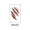Waterproof temporary Halloween scar tattoo sticker with bloody scratch design style WS-227 - Scratch Blood (WS227)