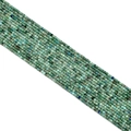 Mix of green and blue cubic turquoise stone beads in a stylish street jewelry strand - Phoenix Stone