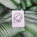 Cartoncino rosa per orecchini con illustrazione di ragazza carina per imballaggio gioielli - Kawaii n. 5 (100 pezzi)
