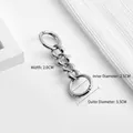 Silver chain strap replacement for shoulder bags with round spring buckles and 2cm width - 4 Segments / Silver Nickel