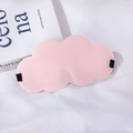 Rosa 3D Schlafmaske in Wolkenform mit verstellbarem Band und atmungsaktivem Memory-Schaum - Wolke Rosa